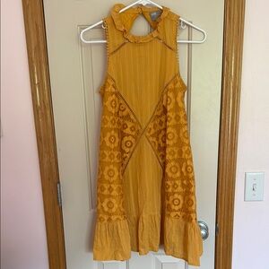 ASOS Mustard Yellow Cotton Dress